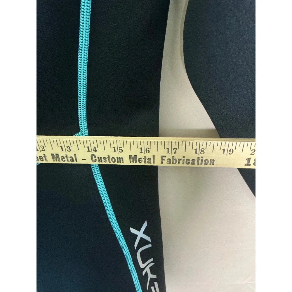 XUKER Wetsuit Women XL Black Teal Excellent 2mm Neoprene Full Body Long Sleeve